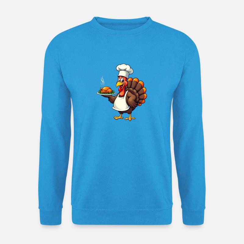 Thanksgiving Truthahn Koch Thanksgiving - Unisex Pullover - Meeresblau