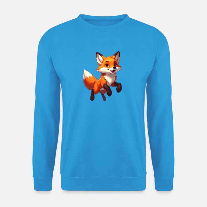 Jumping Fox - Unisex Sweatshirt - sea blue