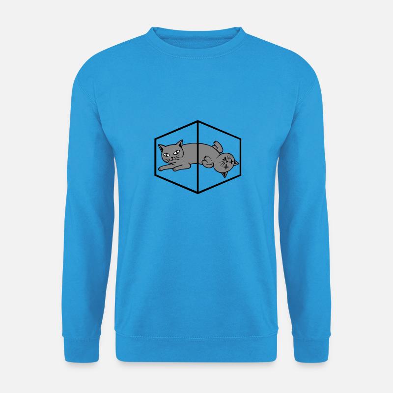 Schroedingers Cat Schrödingers Katze Physik - Unisex Pullover - Meeresblau
