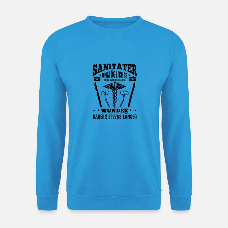 Sanitäter Geschenkideen - Unisex Pullover - Meeresblau