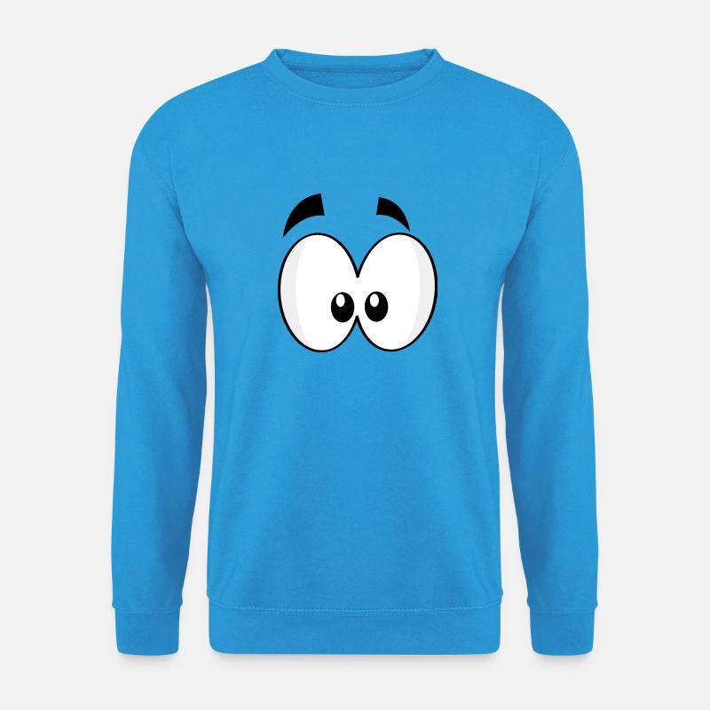 Augen - Unisex Pullover - Meeresblau
