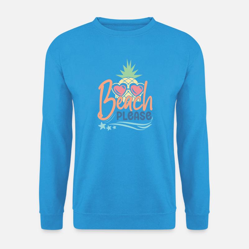 Strand bitte - Unisex Pullover - Meeresblau
