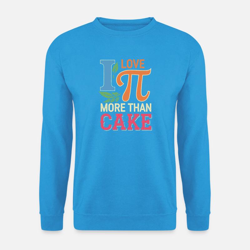 Ich liebe Pi mehr als Kuchen - Unisex Pullover - Meeresblau