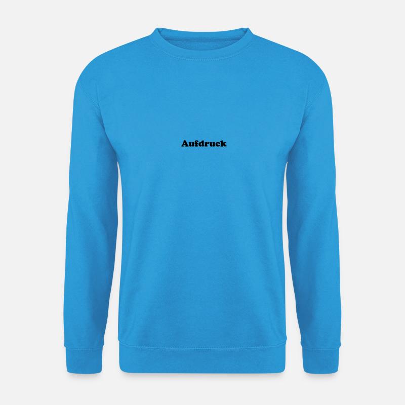 Aufdruck - Unisex Pullover - Meeresblau