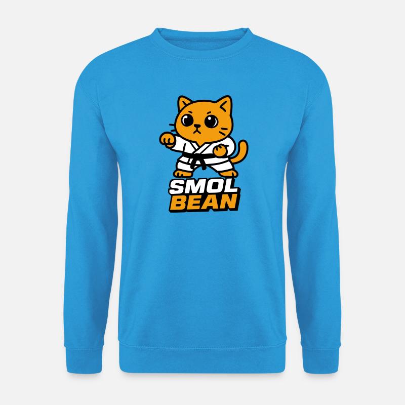 Katzenkämpfer im Dojo - Unisex Pullover - Meeresblau