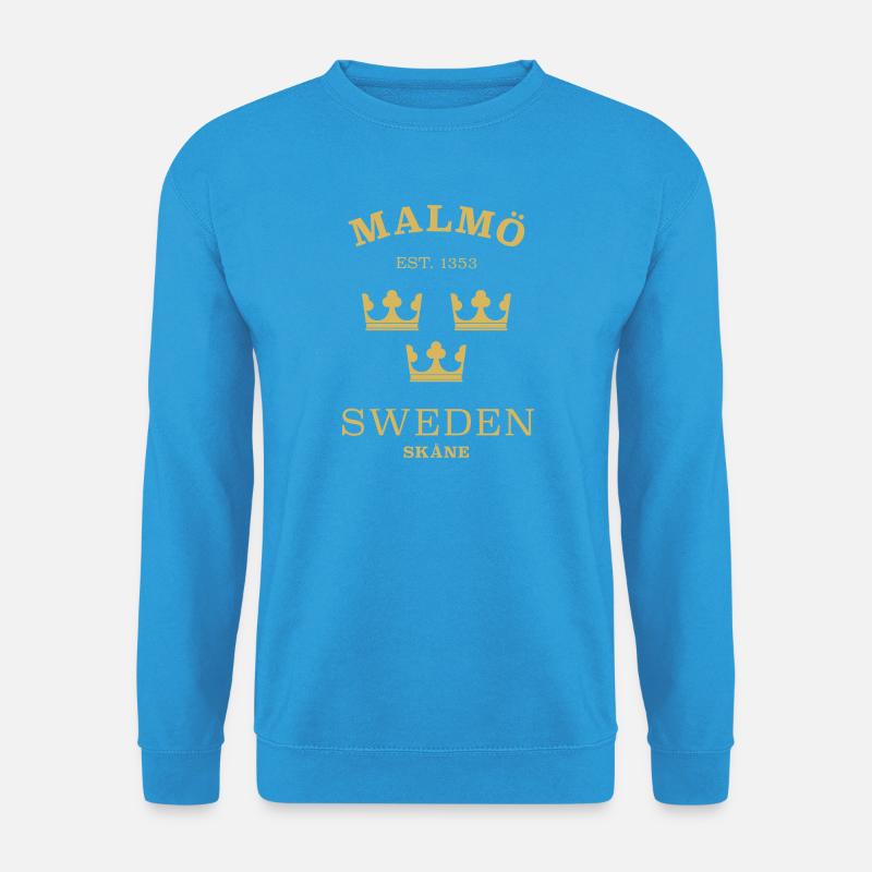 Malmö Sweden Schweden - Unisex Pullover - Meeresblau