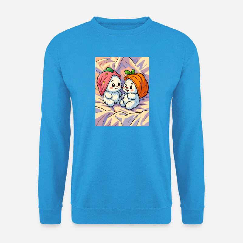 carotino_e_fragolino - Unisex Pullover - Meeresblau