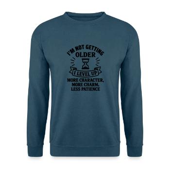 I'm Not Getting Old, Birthday Gift, Humor - Unisex Sweatshirt - sea blue - Front - Alina (178cm) & Michal (187cm)