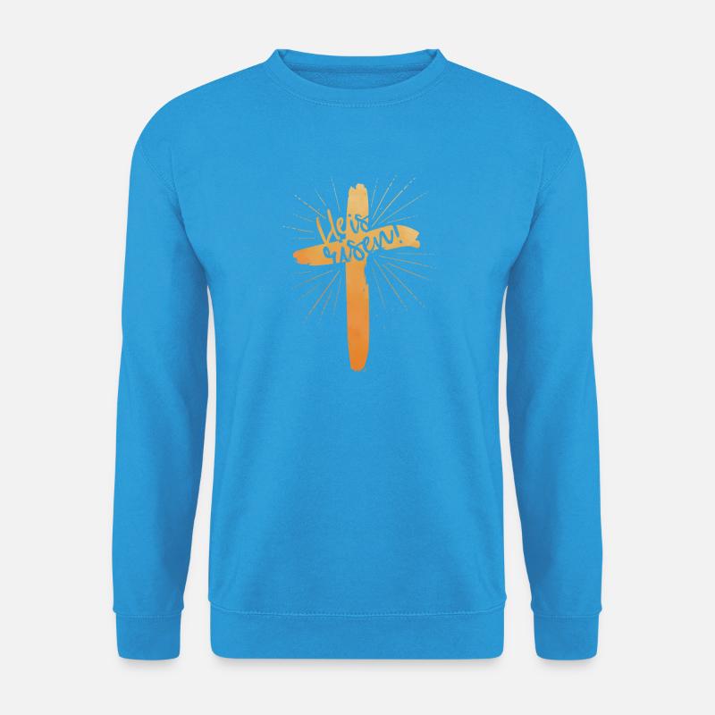 He is risen - Unisex Pullover - Meeresblau