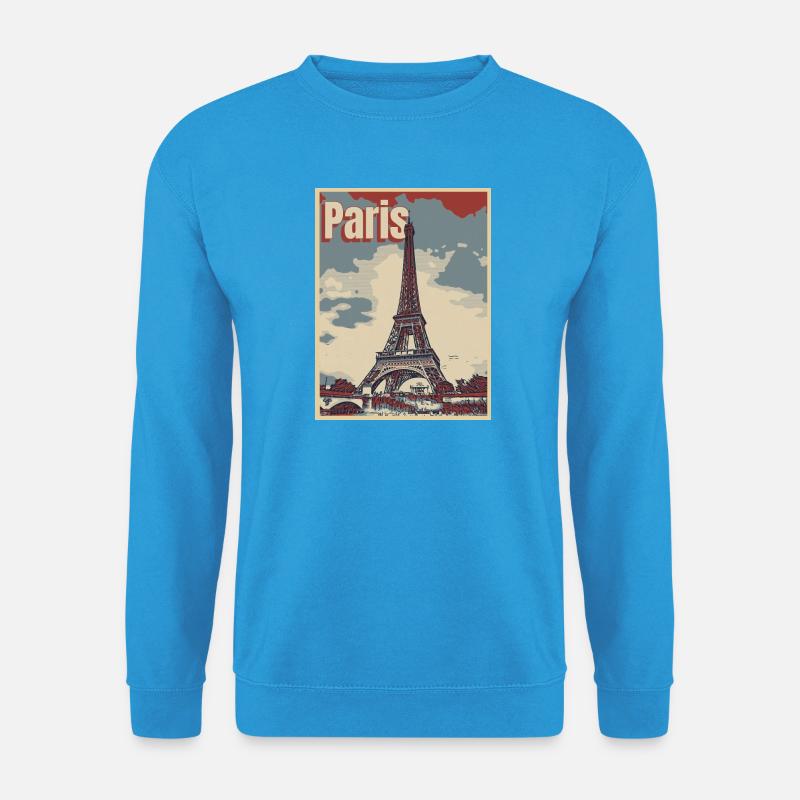 Paris Stadt der Liebe - Unisex Pullover - Meeresblau