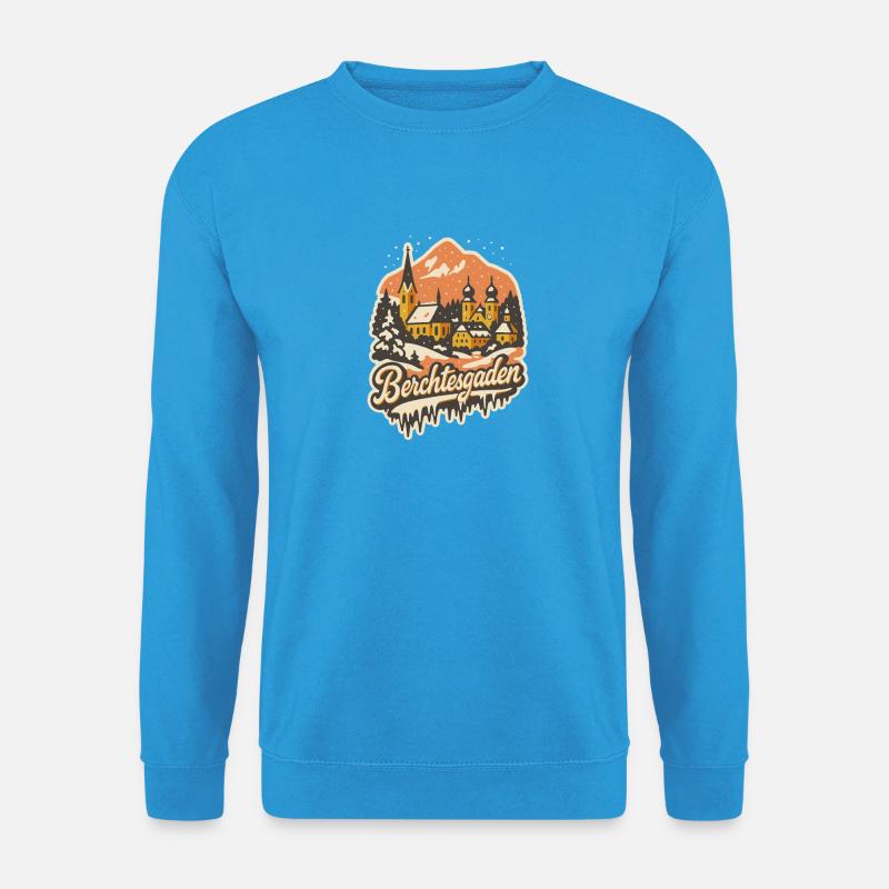 Berchtesgaden Winterzauber  - Unisex Pullover - Meeresblau