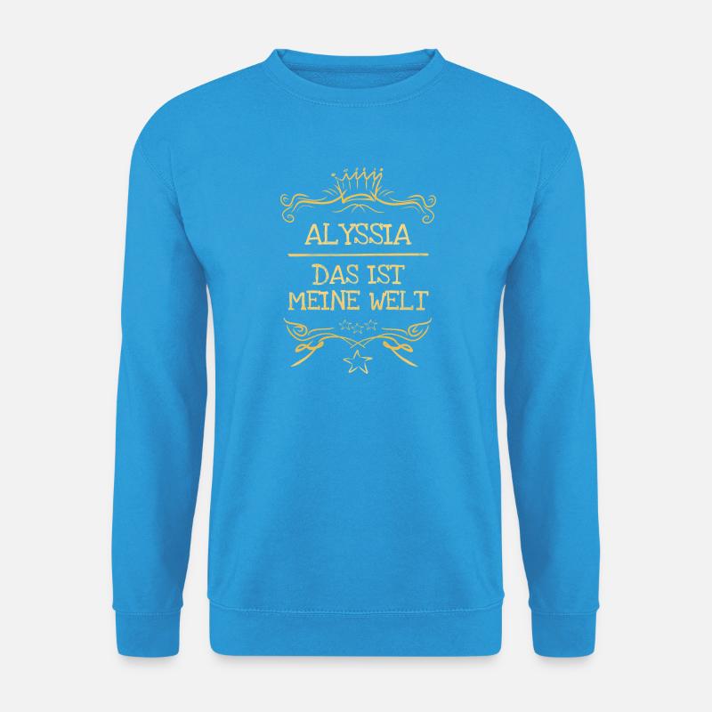 Frau Alyssia - Unisex Pullover - Meeresblau