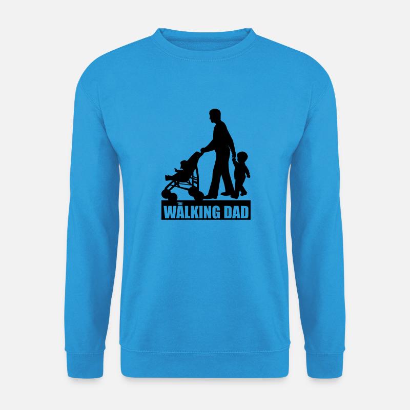 Walking Dad 2 - Unisex Pullover - Meeresblau
