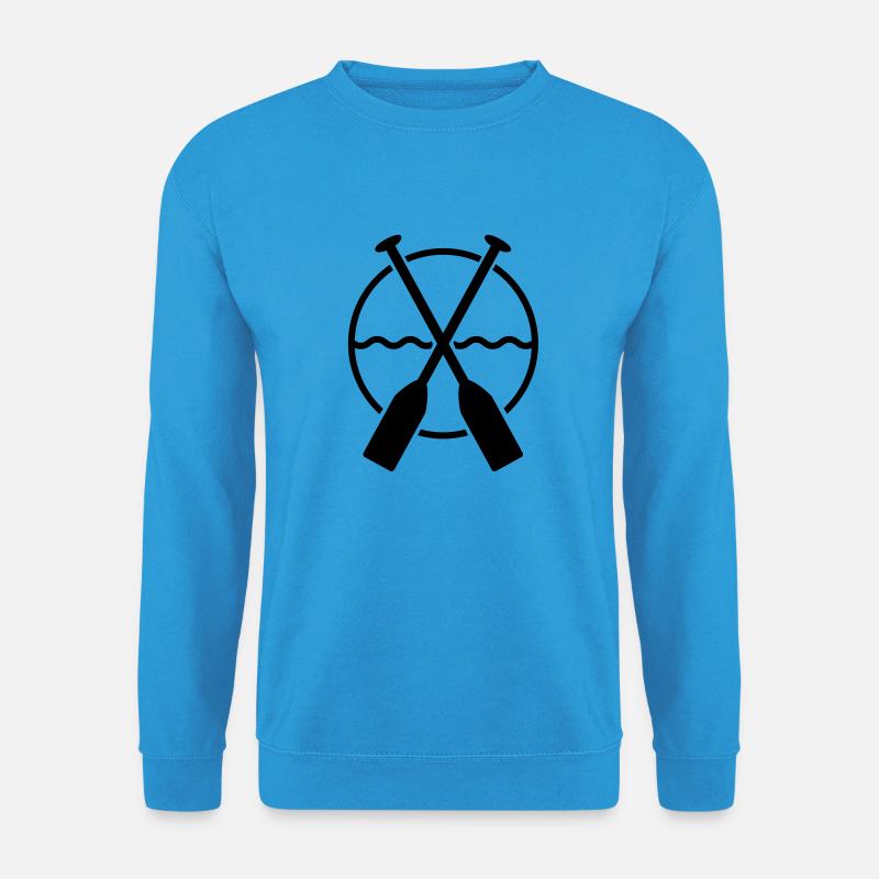 rudern_1_f1 - Unisex Pullover - Meeresblau