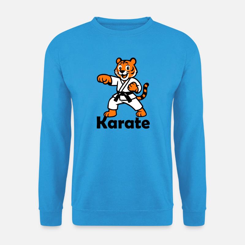 Karate Tiger - Unisex Pullover - Meeresblau