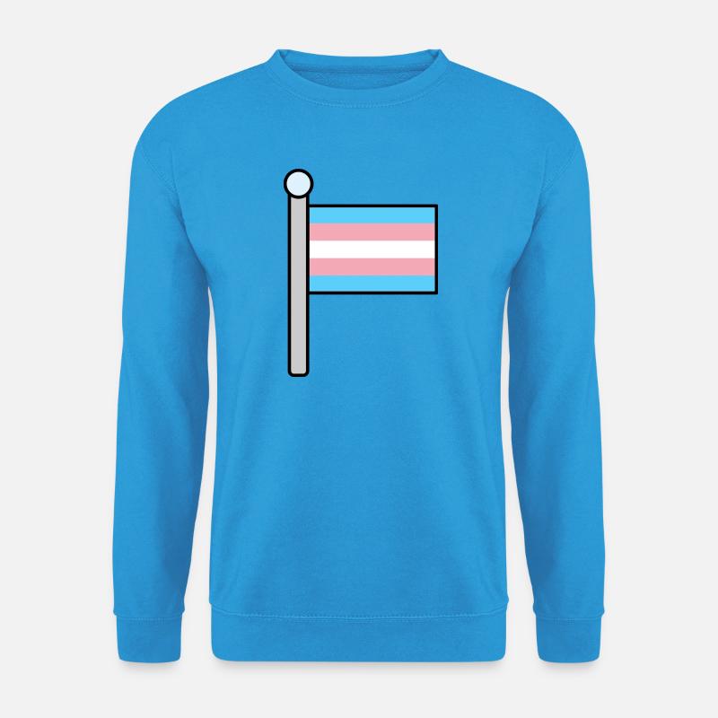 Trans Pride-Flagge - Unisex Pullover - Meeresblau