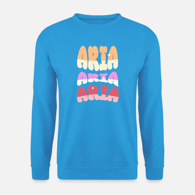 Aria Name  - Unisex Pullover - Meeresblau