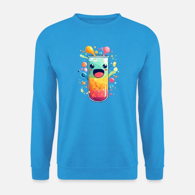 Bunte Saft Explosion Teströhre - Unisex Pullover - Meeresblau