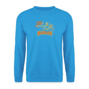 TIR AU PIGEON À ARGILE DE BURGOS - Sweat-shirt Unisexe - bleu mer - Devant - Alina (178cm) & Michal (187cm)