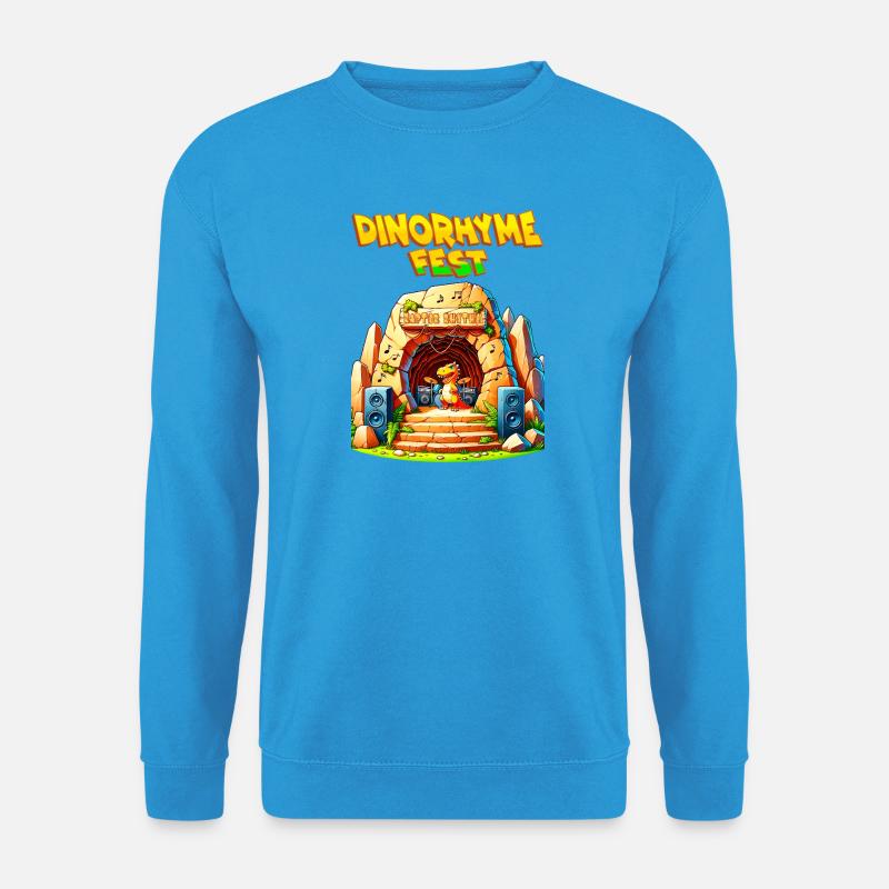 DinoRhyme Fest - Unisex Pullover - Meeresblau