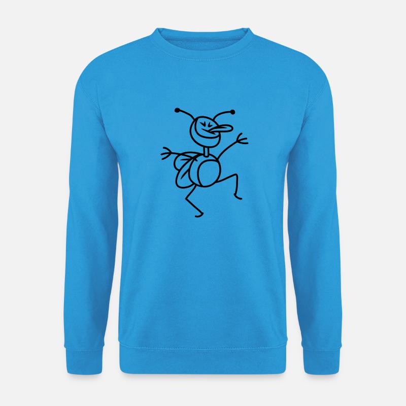 funny_bug_1c - Unisex Pullover - Meeresblau