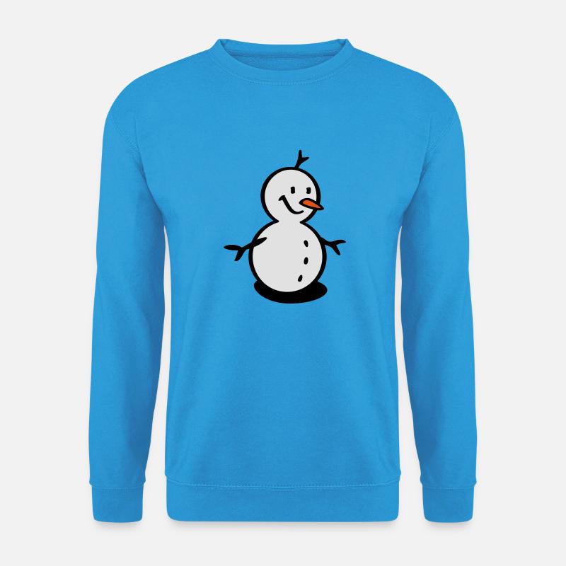 schneemann - Unisex Pullover - Meeresblau