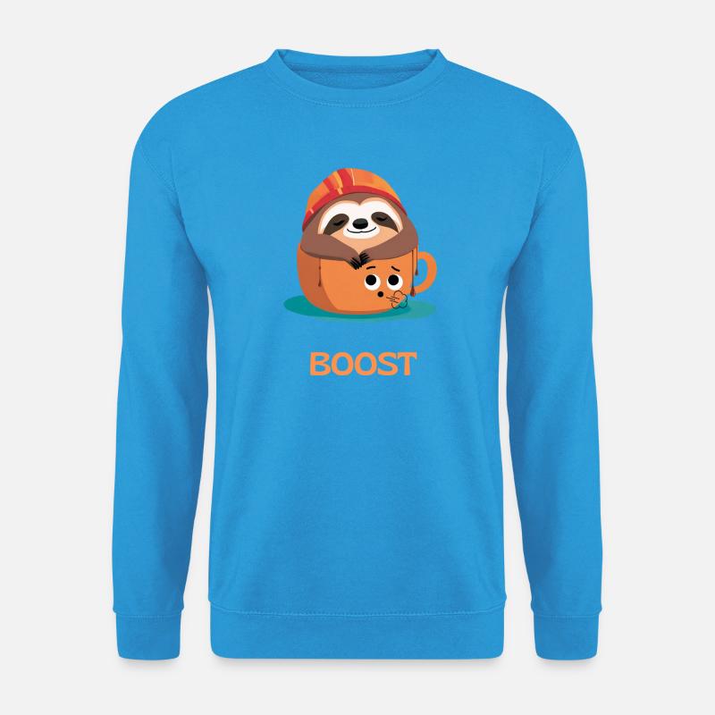 Fauler Humor und Kaffeedesign - Unisex Pullover - Meeresblau