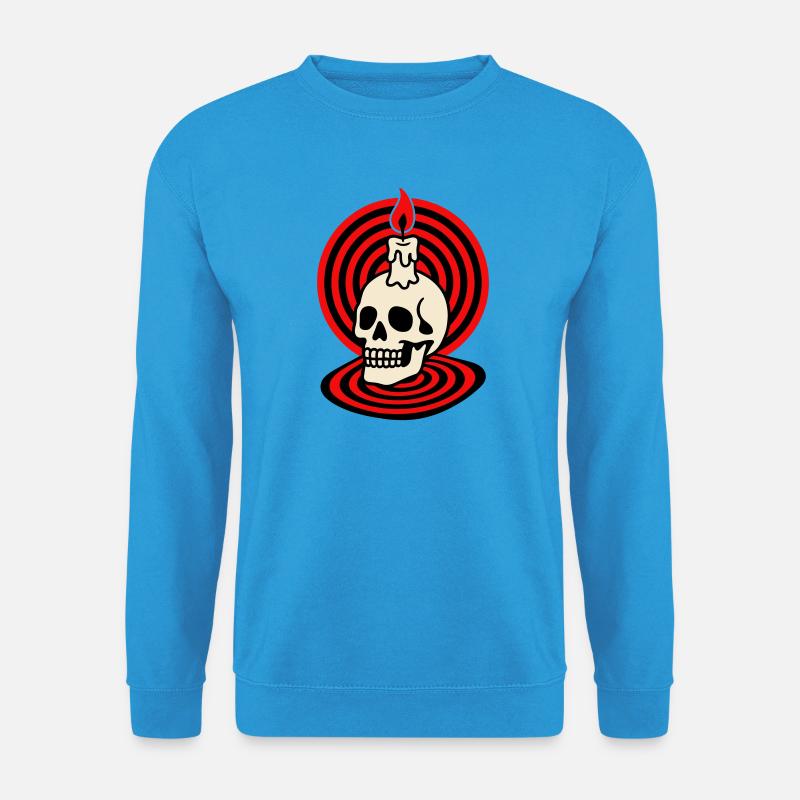 Hypno Skull - Unisex Pullover - Meeresblau