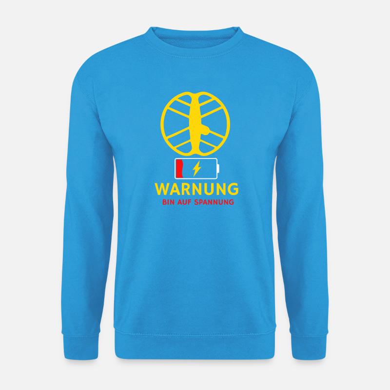 Sondeln_Low_Battery_Warning_T-shirt - Unisex Pullover - Meeresblau