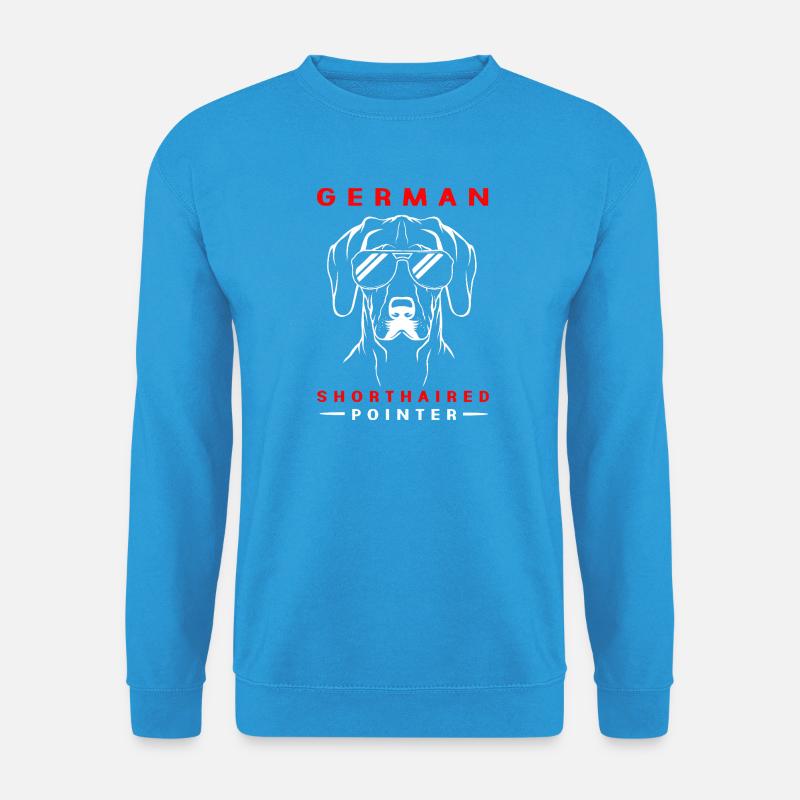 Deutsch Kurzhaar Hund German Pointer - Unisex Pullover - Meeresblau
