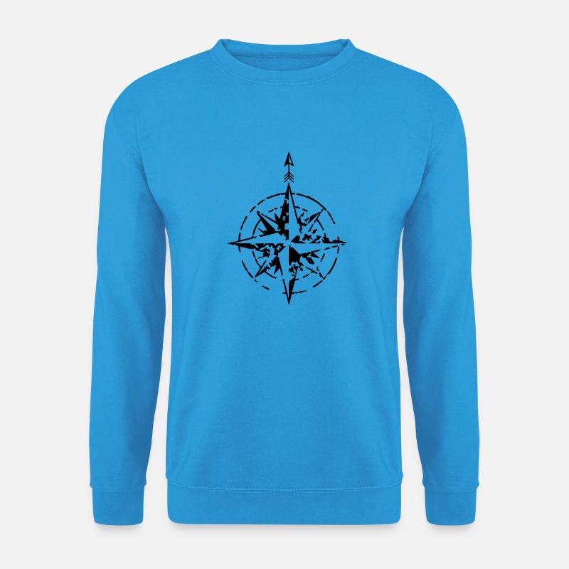 windrose_02_c_1c - Unisex Sweatshirt - sea blue