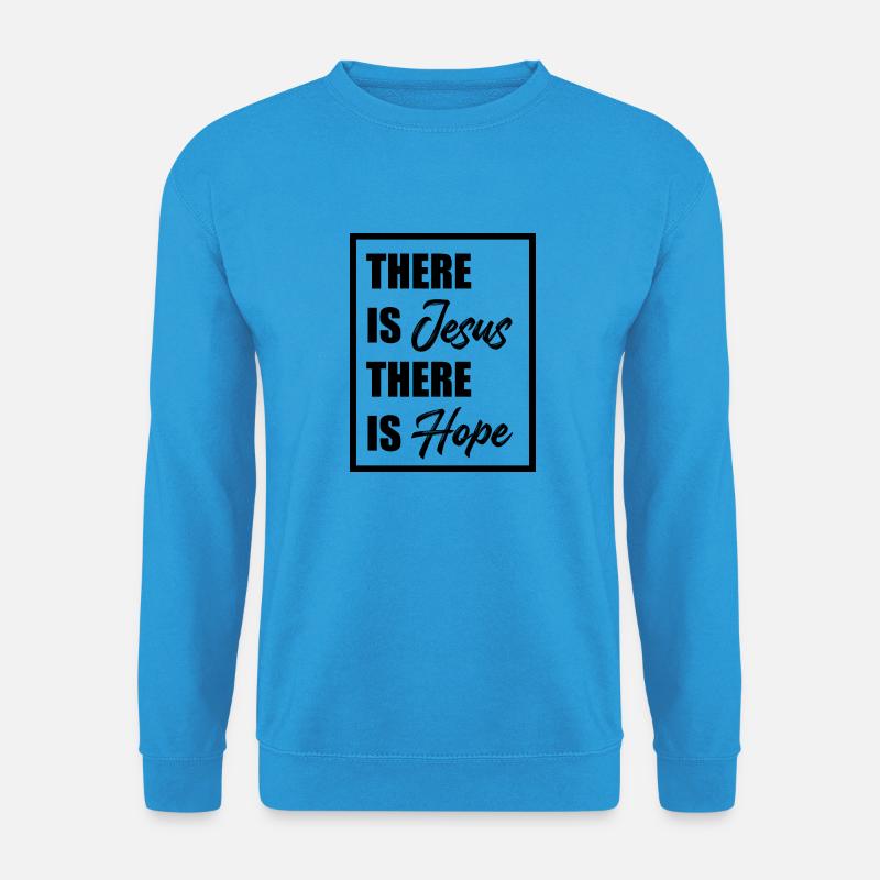 Christliche Sprüche - Unisex Pullover - Meeresblau