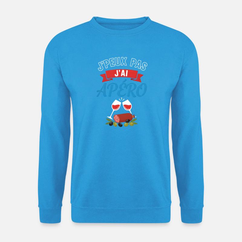 Ich habe Aperitif, Toast und Tapas - Unisex Pullover - Meeresblau