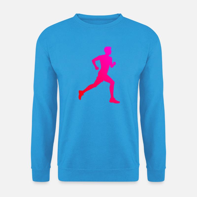Geschenkidee für einen Running mit Running - Unisex Pullover - Meeresblau