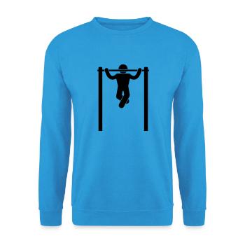 pullup - Unisex Pullover - Meeresblau - Vorne - Alina (178cm) & Michal (187cm)