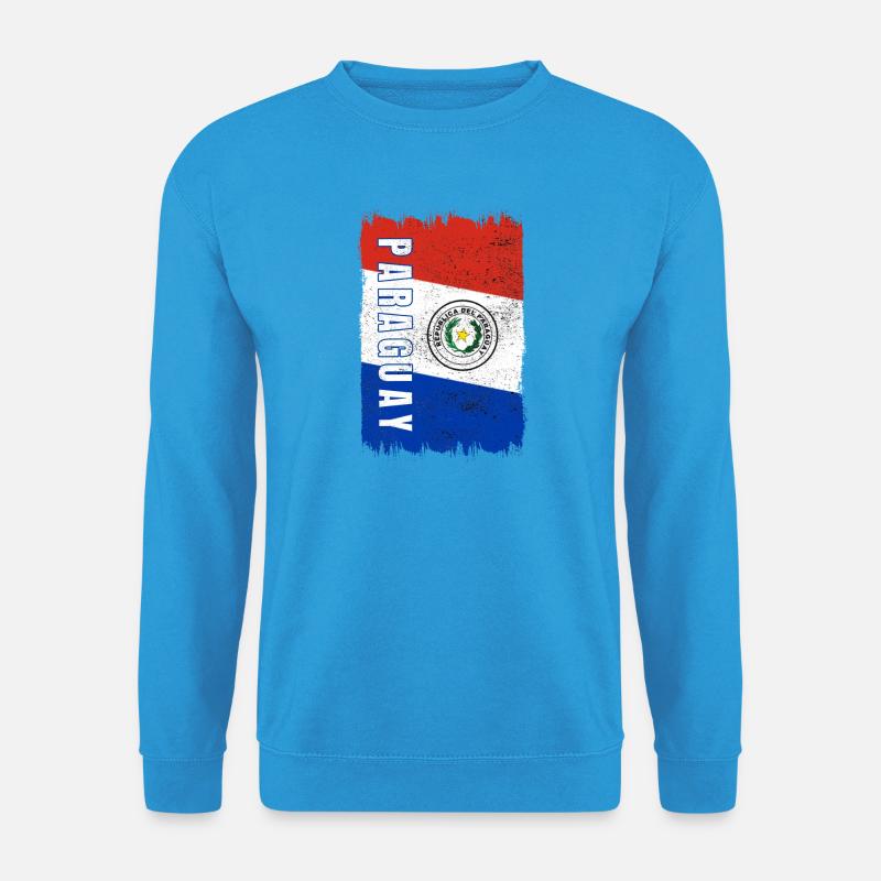 Paraguay Flagge - Unisex Pullover - Meeresblau