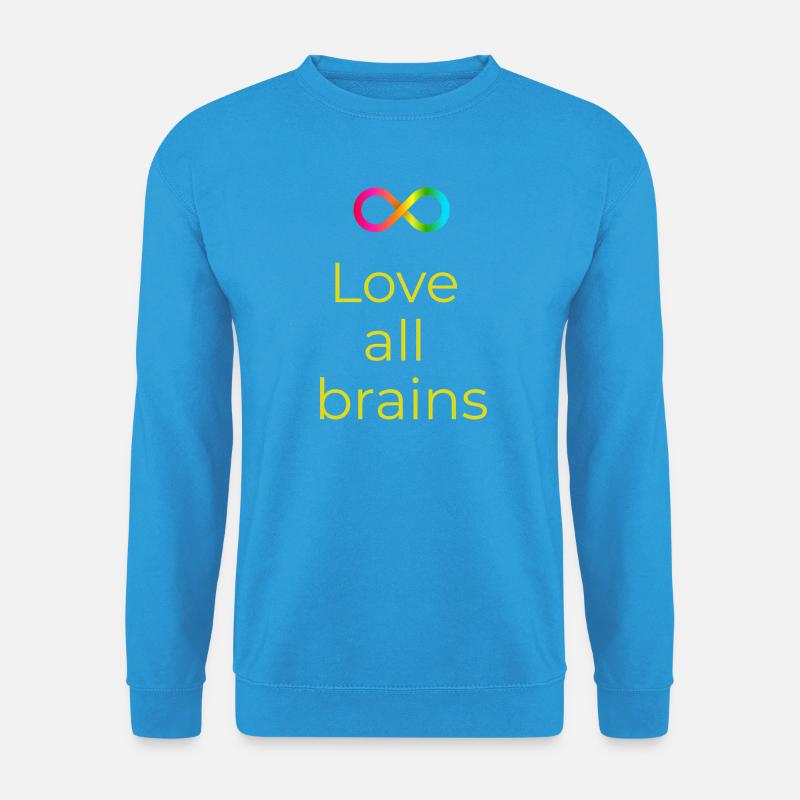 Love_all_brains - Unisex Pullover - Meeresblau