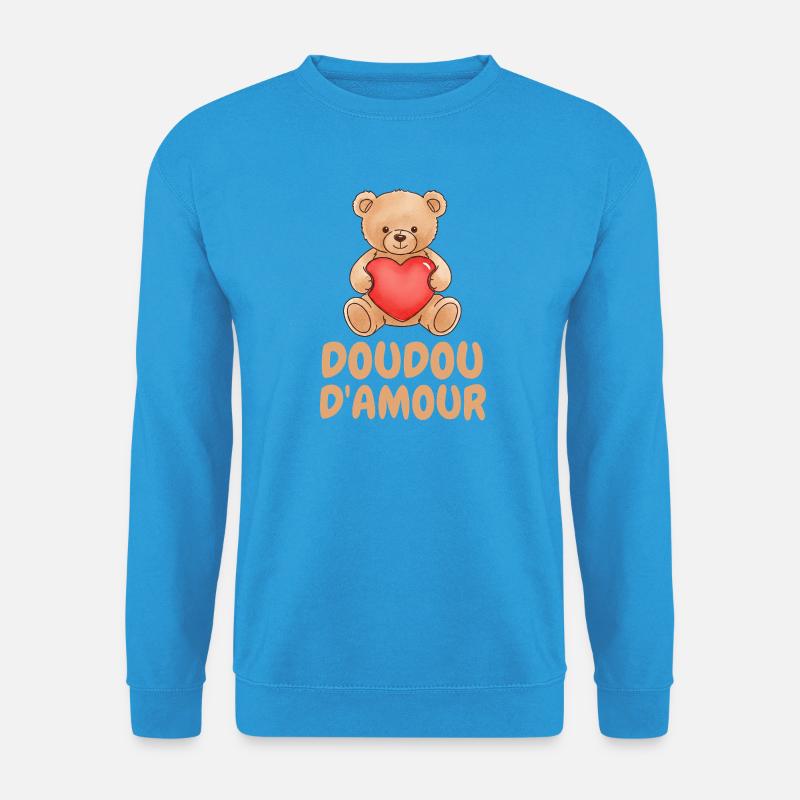 Liebesdecken-Humor süßes Geschenk - Unisex Pullover - Meeresblau