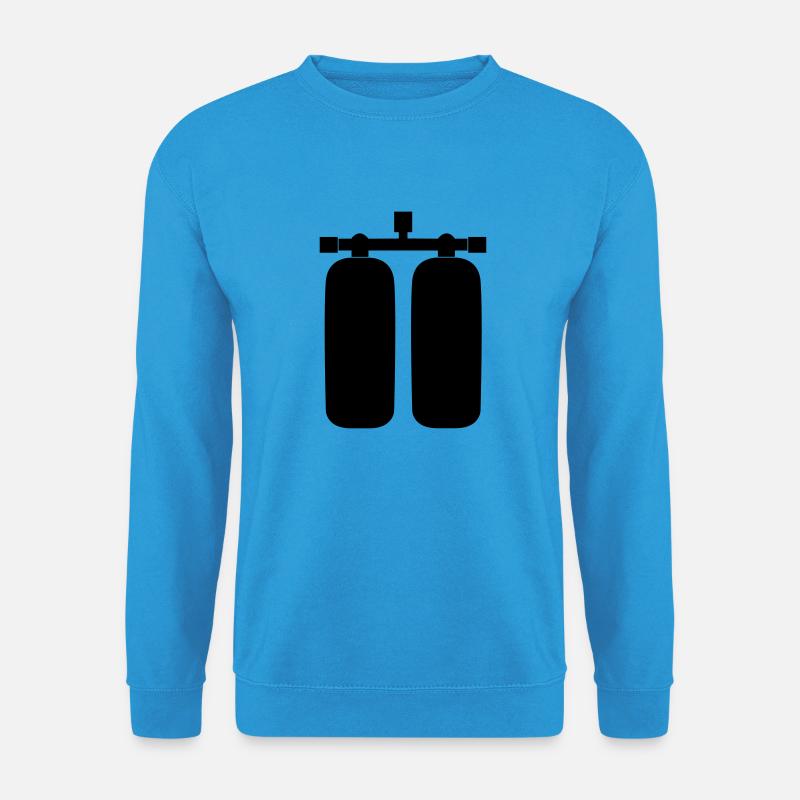 Tauchflaschen - Unisex Pullover - Meeresblau