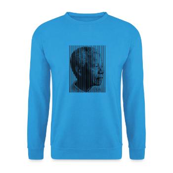 Mandela Freedom For all (1c) - Sweat-shirt Unisexe - bleu mer - Devant - Alina (178cm) & Michal (187cm)