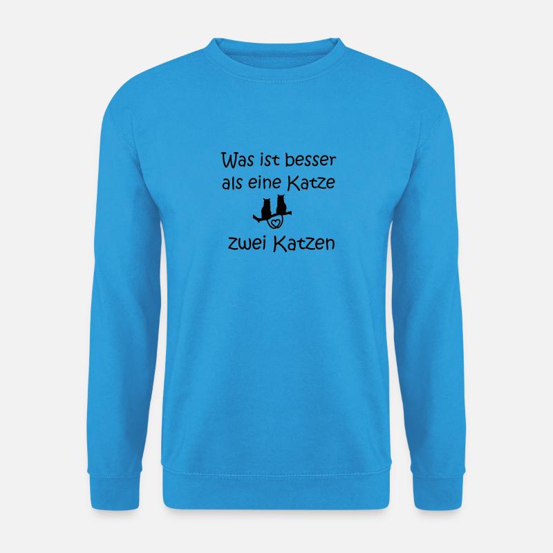 Katze - Unisex Pullover - Meeresblau