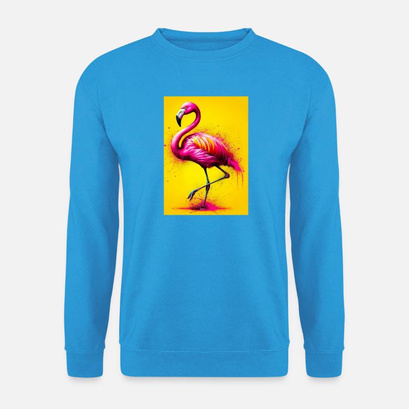 Flamingo - Unisex Pullover - Meeresblau