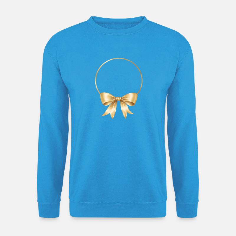 Kreis Schleife Personalisierbar - Unisex Pullover - Meeresblau