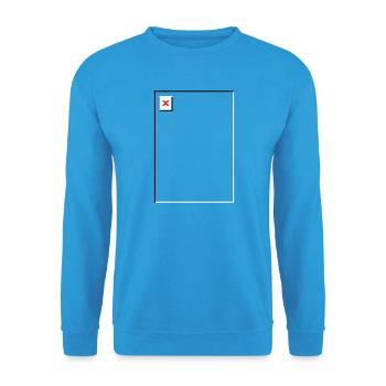 Missing Image – File Not Found Portrait - Unisex Sweatshirt - sea blue - Front - Alina (178cm) & Michal (187cm)