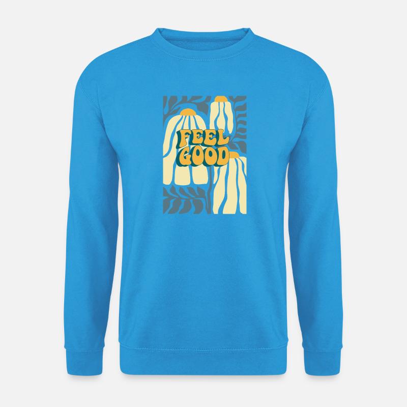 Feel Good Herbstpumpkin Muster - Unisex Pullover - Meeresblau