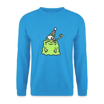 anniversaire seul solitaire triste pas de cadeaux - Sweat-shirt Unisexe - bleu mer - Devant - Alina (178cm) & Michal (187cm)