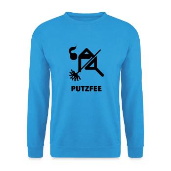 Putzfee / femme de ménage - Sweat-shirt Unisexe - bleu mer - Devant - Alina (178cm) & Michal (187cm)