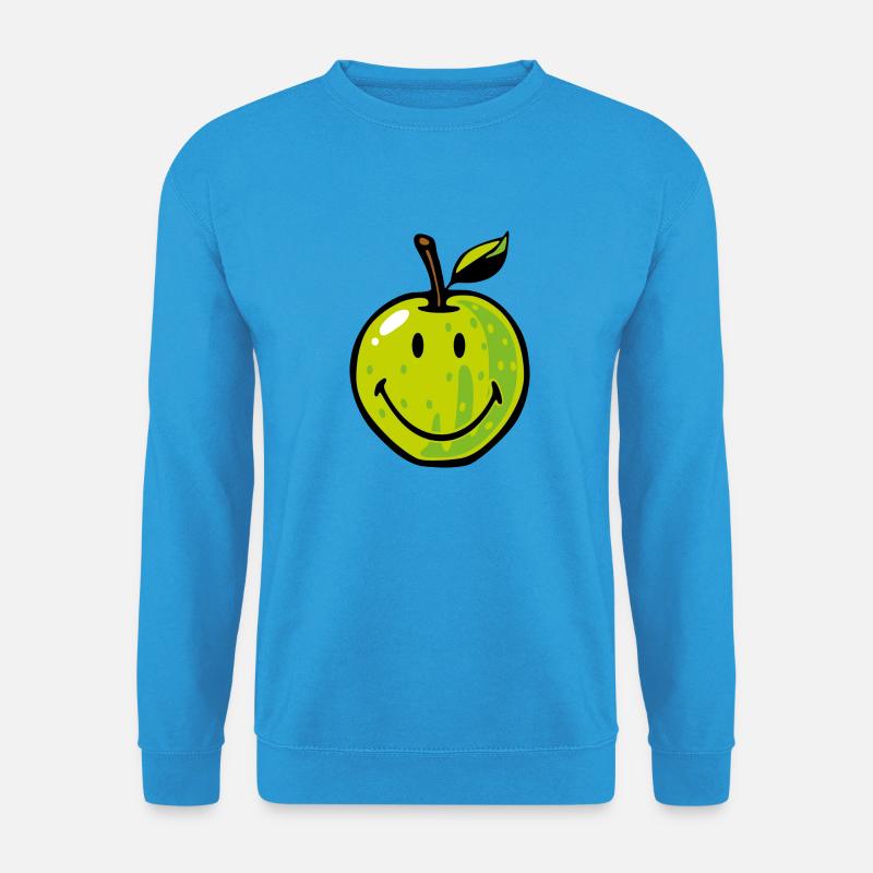 Smiley Green Apple - Unisex Pullover - Meeresblau