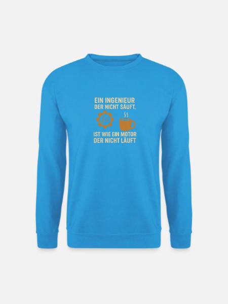 Engineer Humor Coffee Engine - Unisex Sweatshirt - sea blue