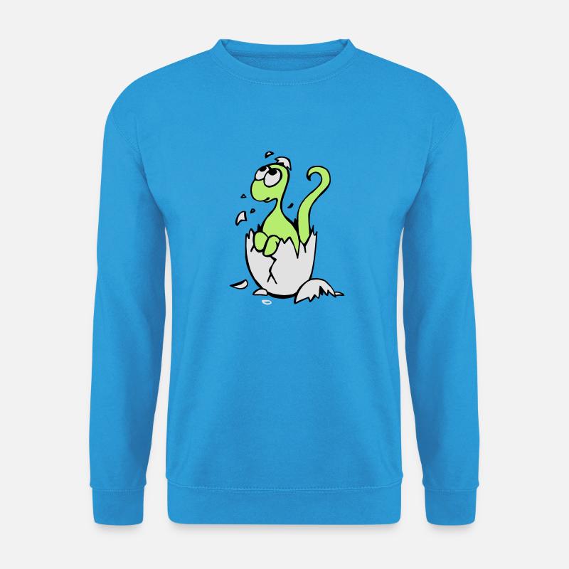Baby-Dinosaurier - Unisex Pullover - Meeresblau